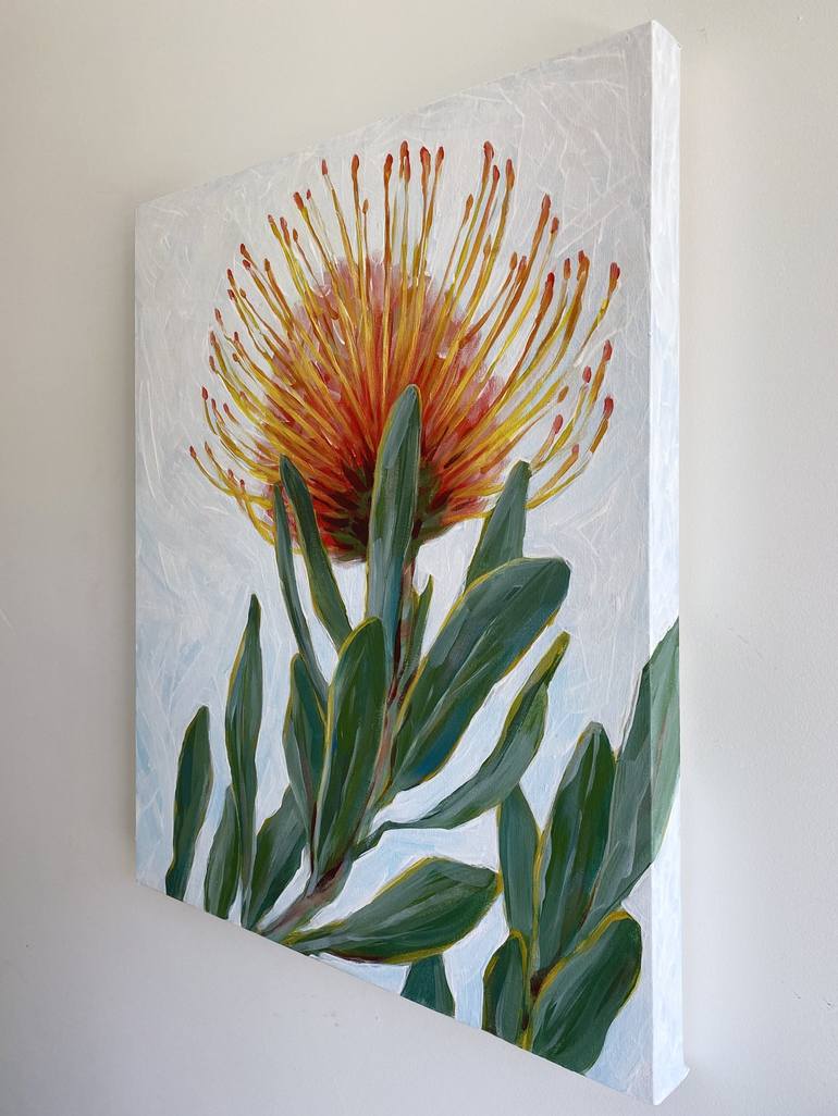 Still Life Australian Native flower, Leucospermum Painting by Anna ...