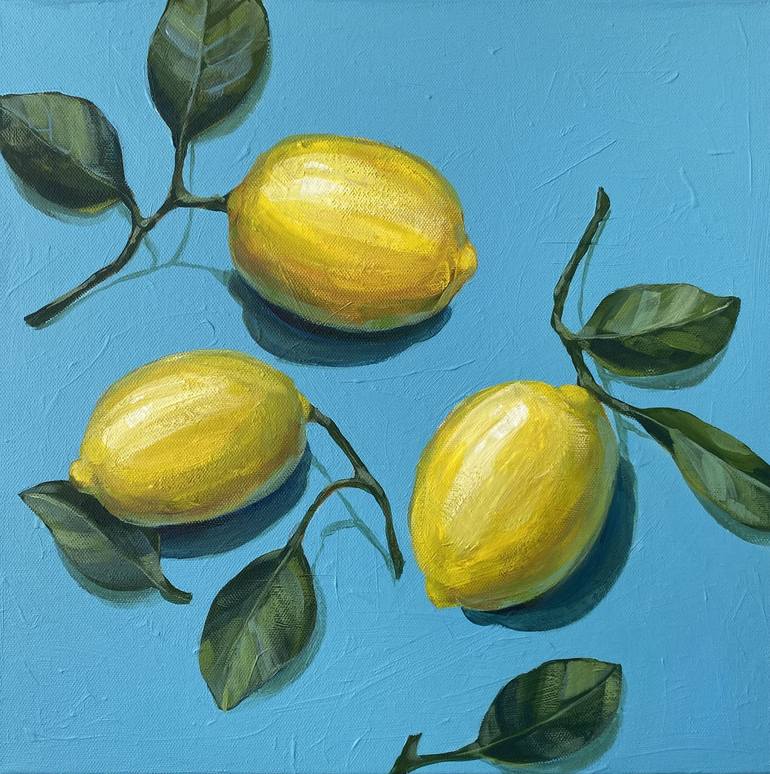 Lemons Painting by Anna Speirs | Saatchi Art