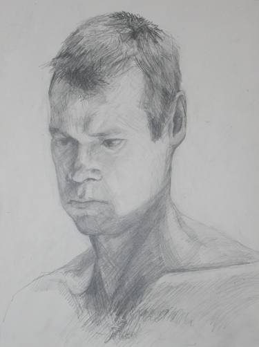 Original Figurative Men Drawings by Mark McPadden