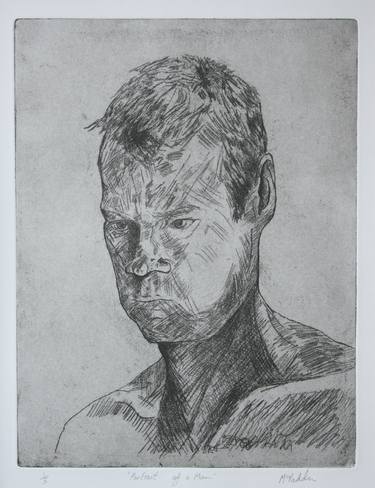 Portrait of a man-etching thumb