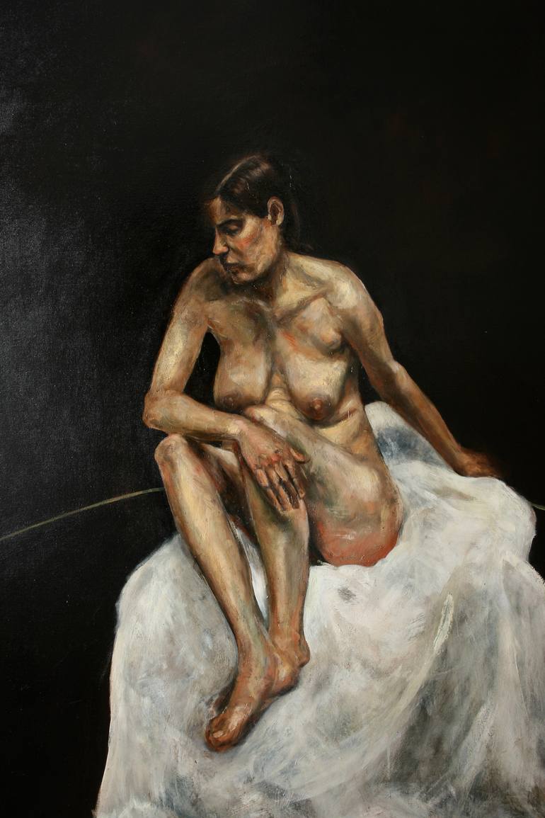 Original Figurative Nude Painting by Mark Mcpadden