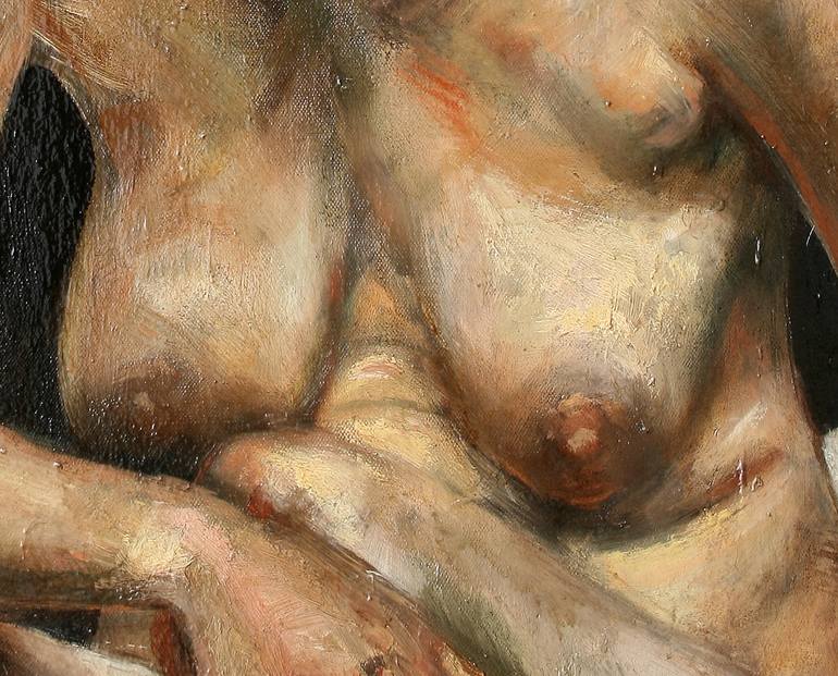 Original Figurative Nude Painting by Mark Mcpadden