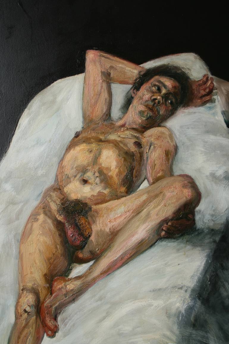 Original Figurative Nude Painting by Mark Mcpadden