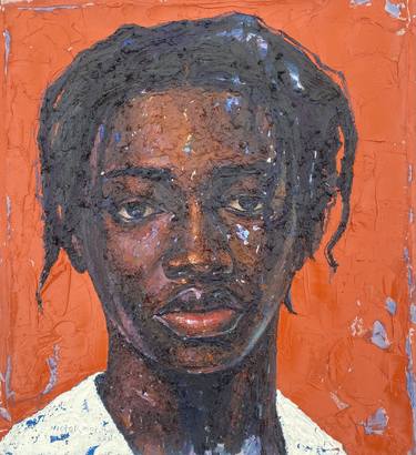 Original Expressionism Portrait Paintings by Victor Morawo