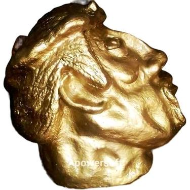 The Crowned Roman Emperor historical gold sculpture thumb