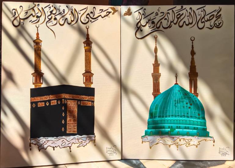 Original Abstract Calligraphy Painting by Arshi Rana