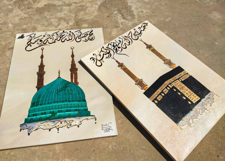 Original Abstract Calligraphy Painting by Arshi Rana