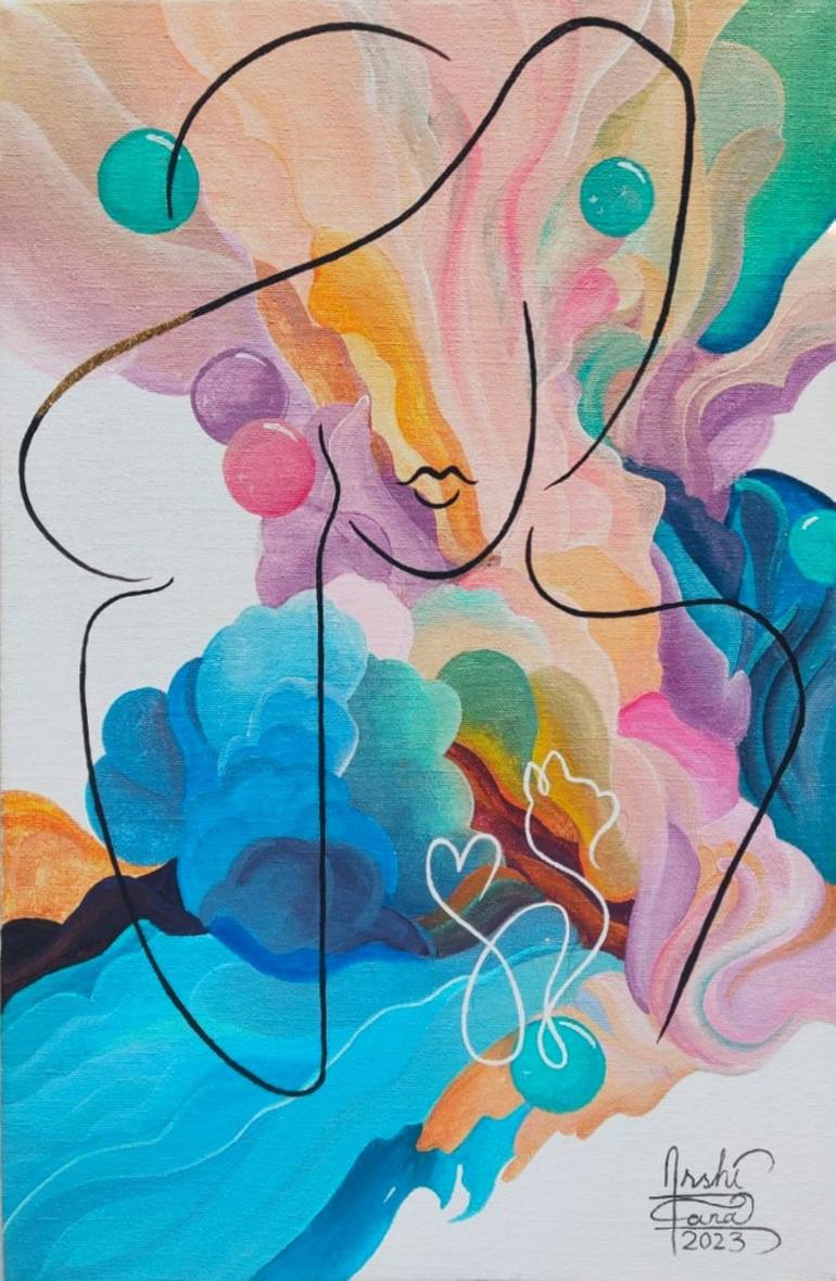 Original Conceptual Abstract Paintings by Arshi Rana