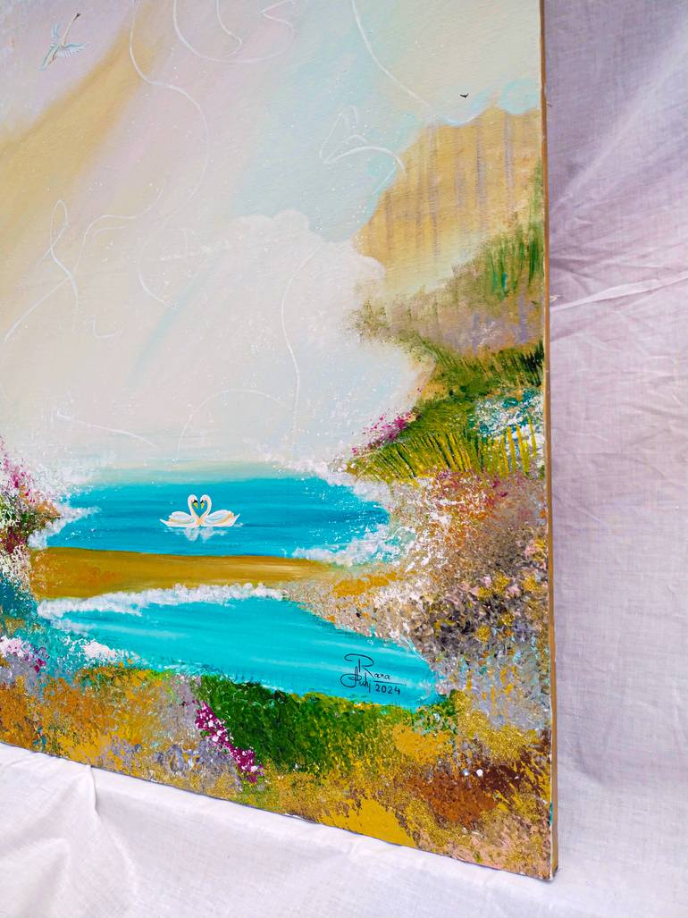 Original Abstract Expressionism Abstract Painting by Arshi Rana