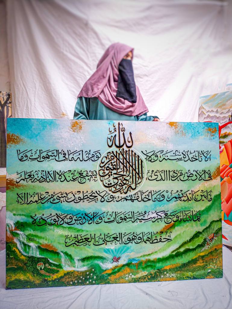 Original Abstract Calligraphy Painting by Arshi Rana