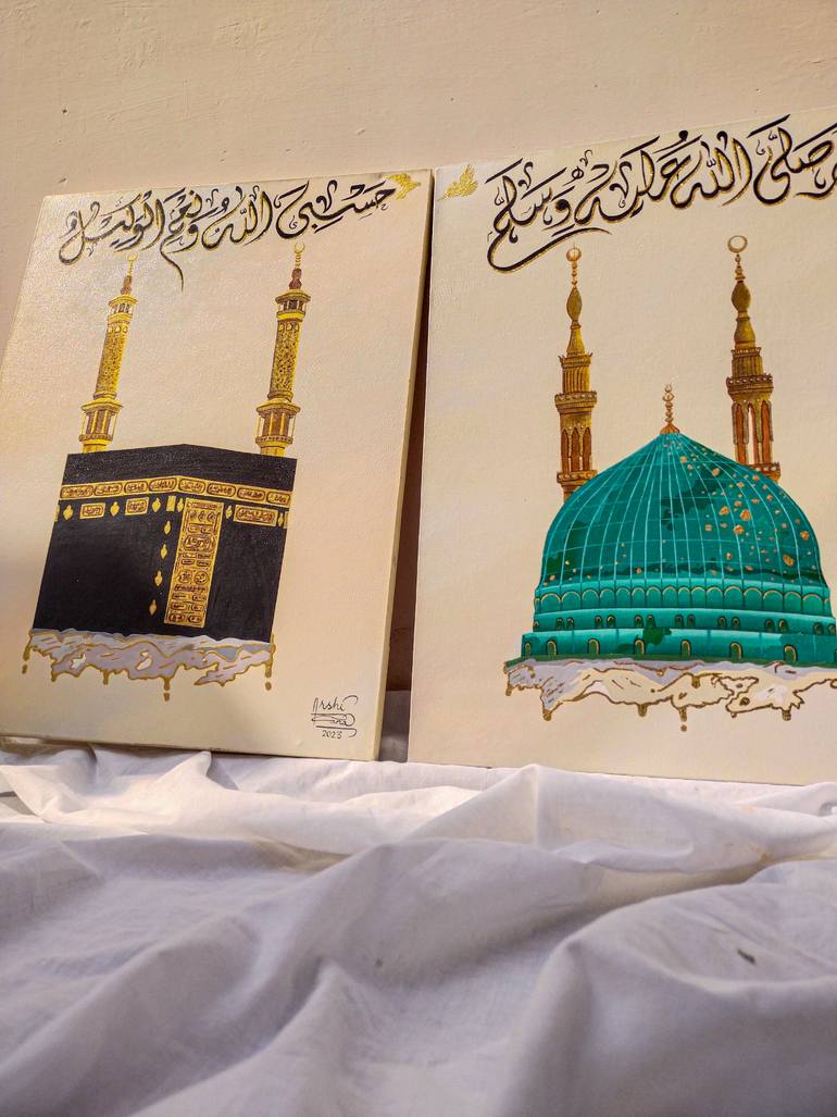 Original Abstract Calligraphy Painting by Arshi Rana