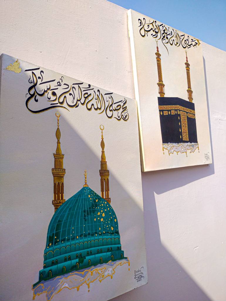 Original Abstract Calligraphy Painting by Arshi Rana