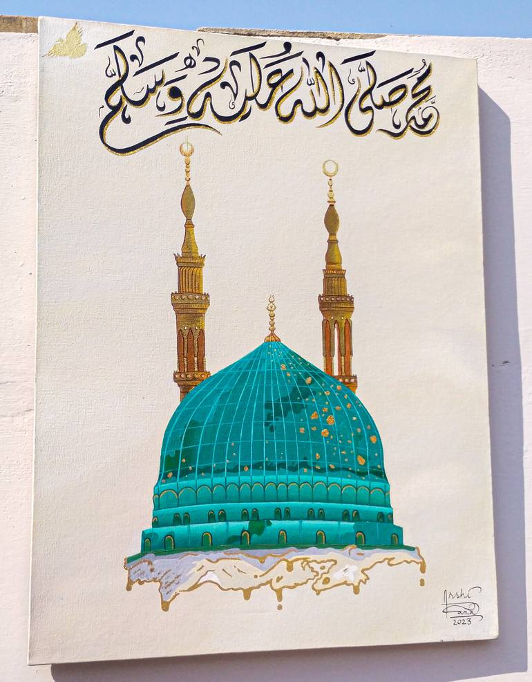 Original Abstract Calligraphy Painting by Arshi Rana