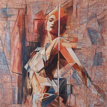 Original Cubism Women Paintings by Natalya Grypas