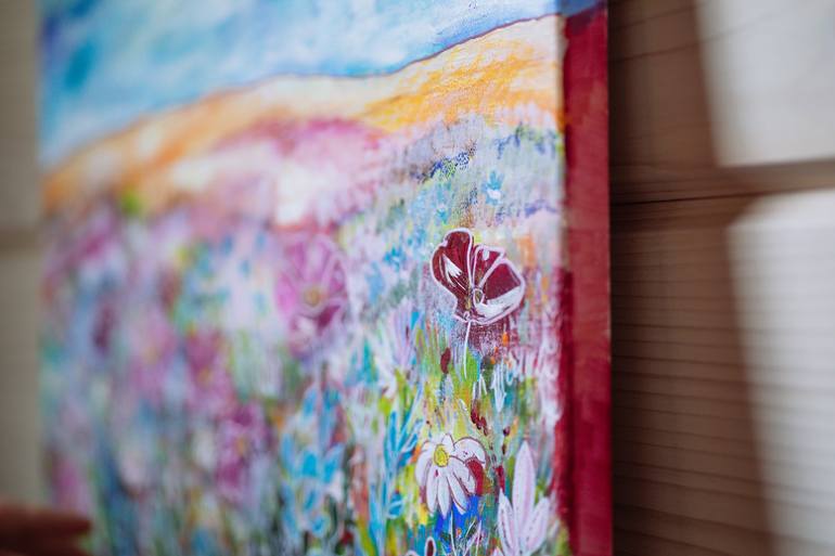 Original Impressionism Abstract Painting by Anastasia Laluz