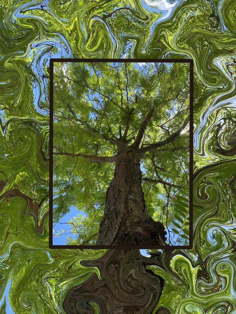 trippy tree painting