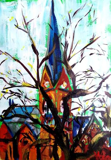 Print of Expressionism Places Paintings by Andrea Alberici