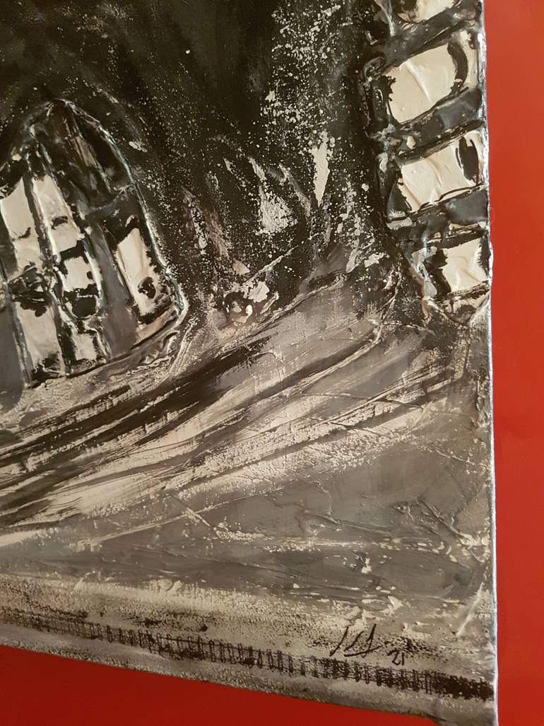 Original Art Deco Outer Space Painting by Berlina Art  Argentina