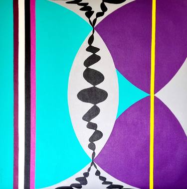 Original Abstract Geometric Paintings by Marjorie Salvagni