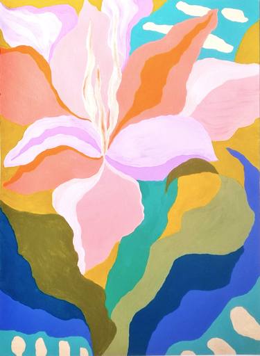 Original Contemporary Floral Paintings by Marjorie Salvagni