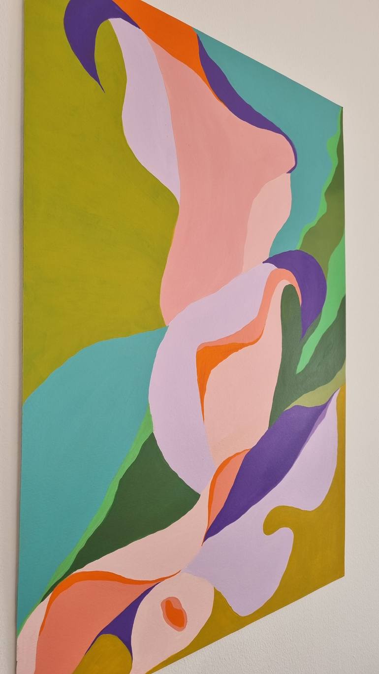 Original Pop Art Abstract Painting by Marjorie Salvagni