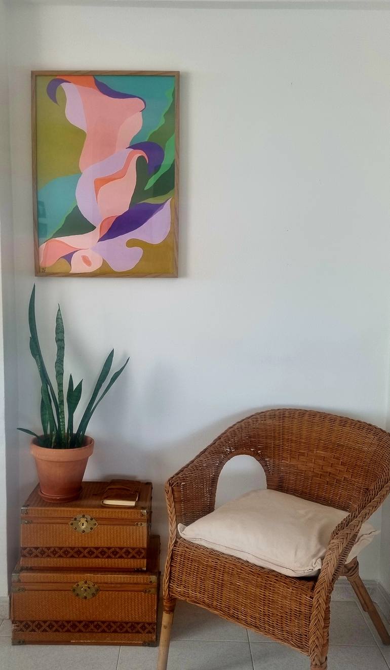 Original Pop Art Abstract Painting by Marjorie Salvagni