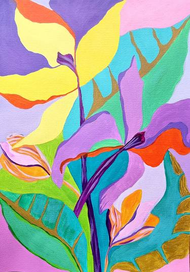 Original Illustration Floral Paintings by Marjorie Salvagni