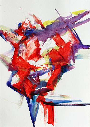 Original Abstract Expressionism Abstract Mixed Media by Olena Spiridonova