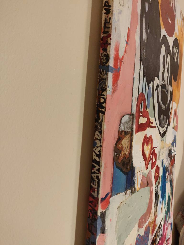 Original Abstract Expressionism Abstract Painting by Lefty Fitzroy 