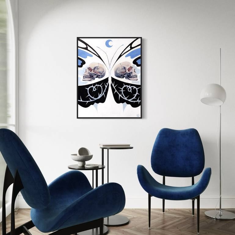 Original Symbolism Animal Painting by Lera Ost