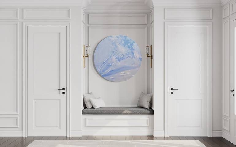 Original Black & White Botanic Painting by Lera Ost