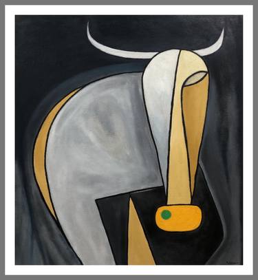 Original Abstract Expressionism Cows Paintings by Ahmed Mohammed AG