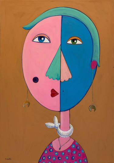 Original Abstract Expressionism Abstract Painting by Ahmed Mohammed Ag