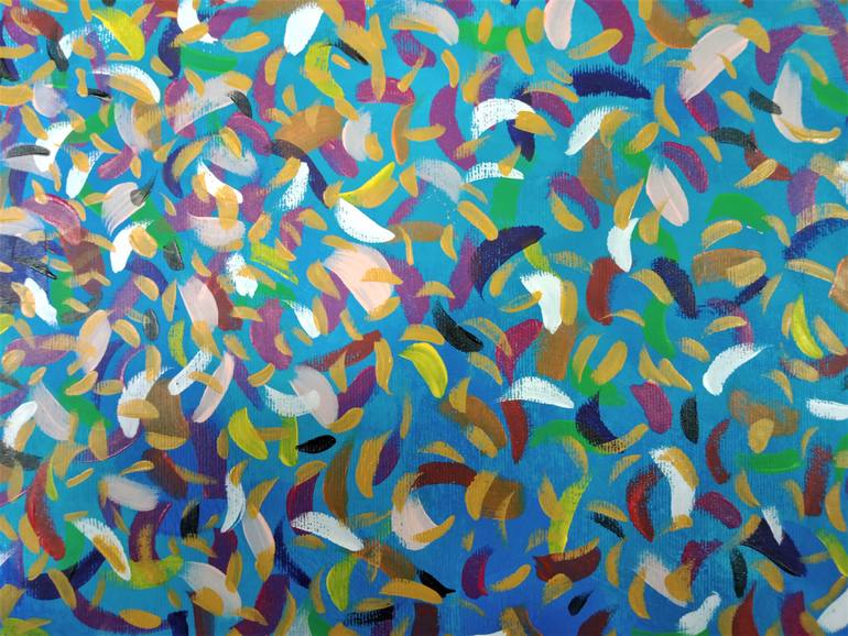 Original Abstract Expressionism Abstract Painting by Carpales Carlos Pagola Morales