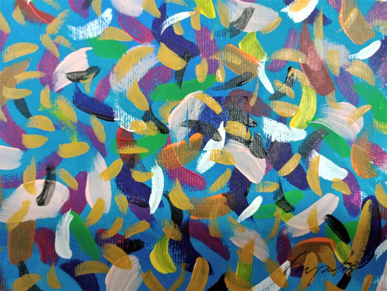 Original Abstract Expressionism Abstract Painting by Carpales Carlos Pagola Morales
