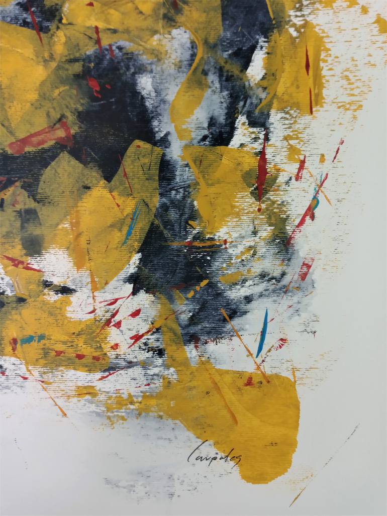 Original Abstract Expressionism Abstract Painting by Carpales Carlos Pagola Morales
