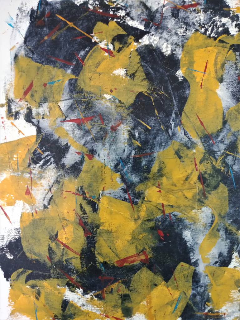 Original Abstract Expressionism Abstract Painting by Carpales Carlos Pagola Morales