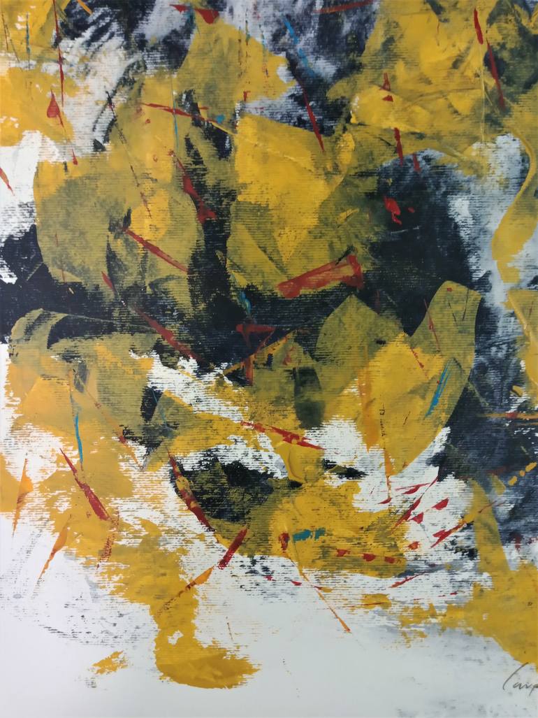 Original Abstract Expressionism Abstract Painting by Carpales Carlos Pagola Morales