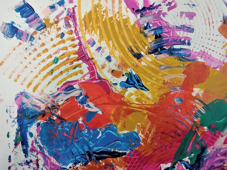 Original Abstract Expressionism Abstract Painting by Carpales Carlos Pagola Morales