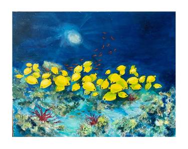 Print of Impressionism Seascape Paintings by PHEBE DEFINE COSENTINO