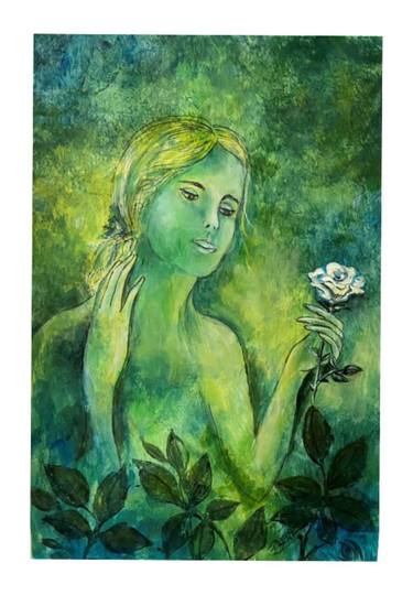 Print of Figurative Garden Paintings by PHEBE DEFINE COSENTINO