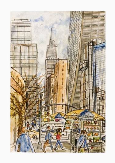 Original Fine Art Cities Paintings by PHEBE DEFINE COSENTINO