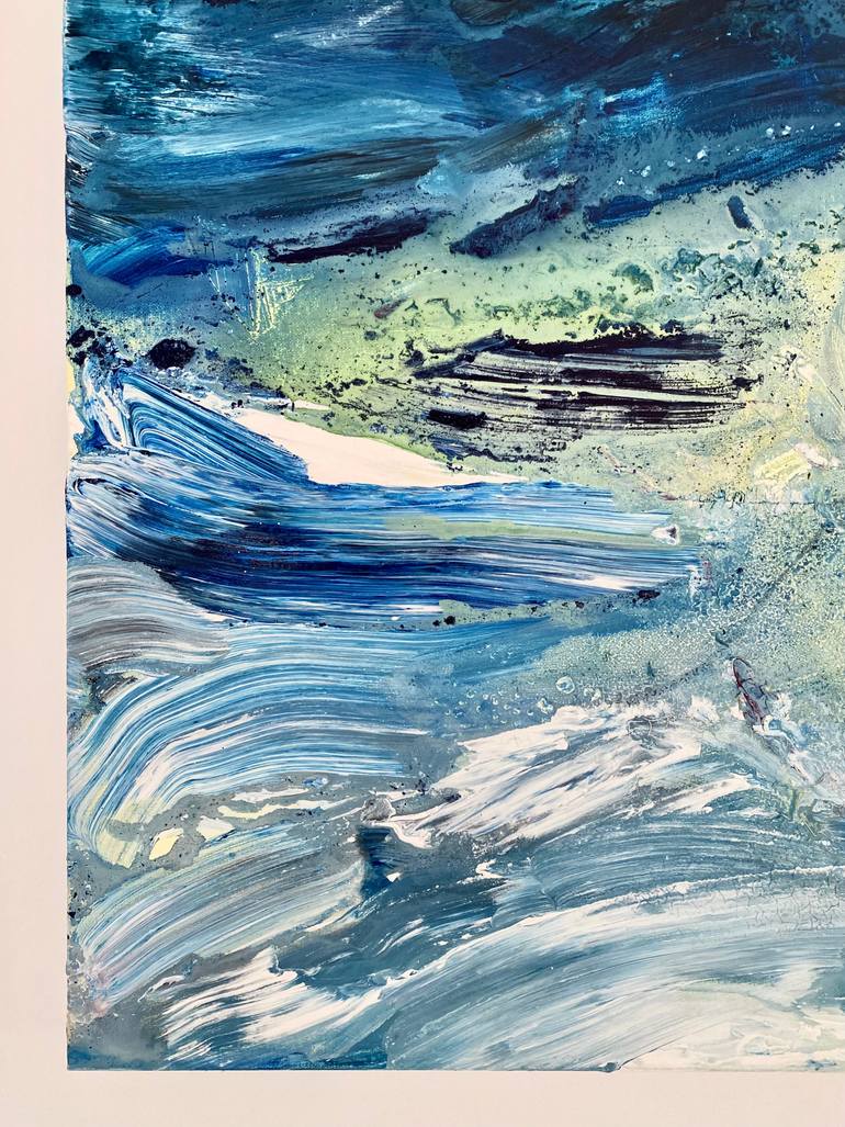Original Abstract Expressionism Abstract Painting by Maria Baker