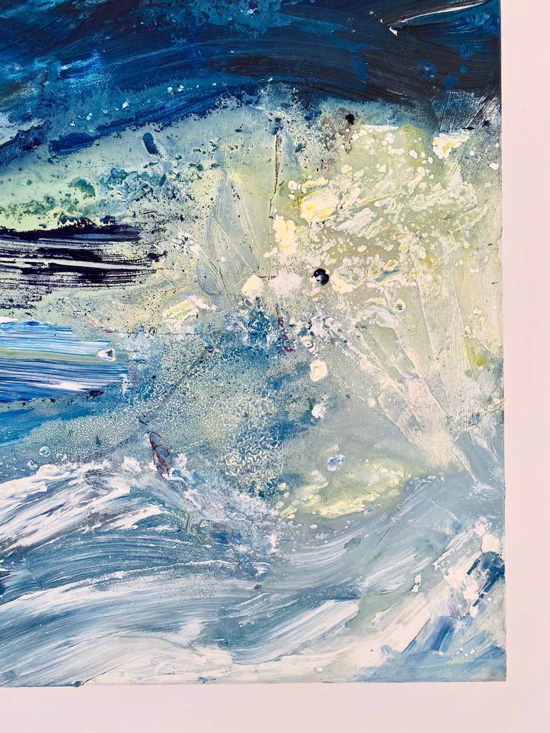 Original Abstract Expressionism Abstract Painting by Maria Baker
