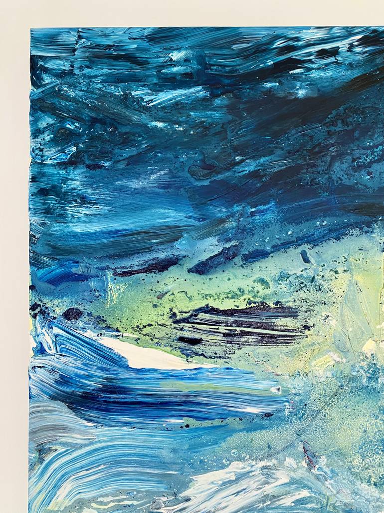 Original Abstract Expressionism Abstract Painting by Maria Baker