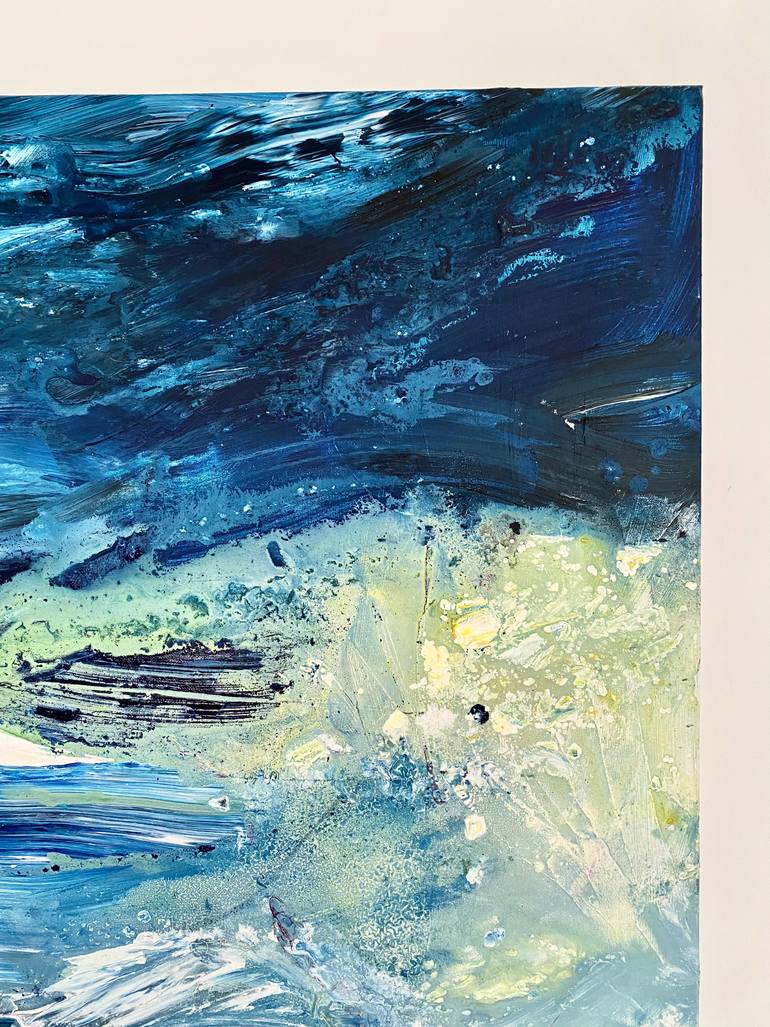 Original Abstract Expressionism Abstract Painting by Maria Baker