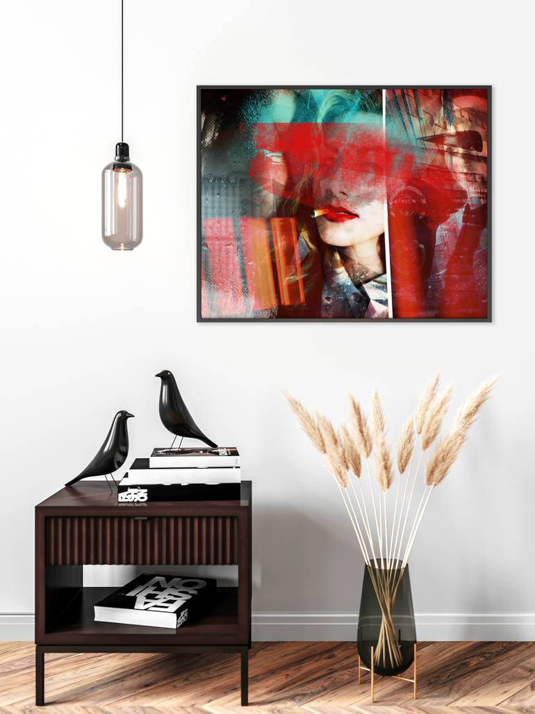 Original Modernism Abstract Mixed Media by Hopper Vision
