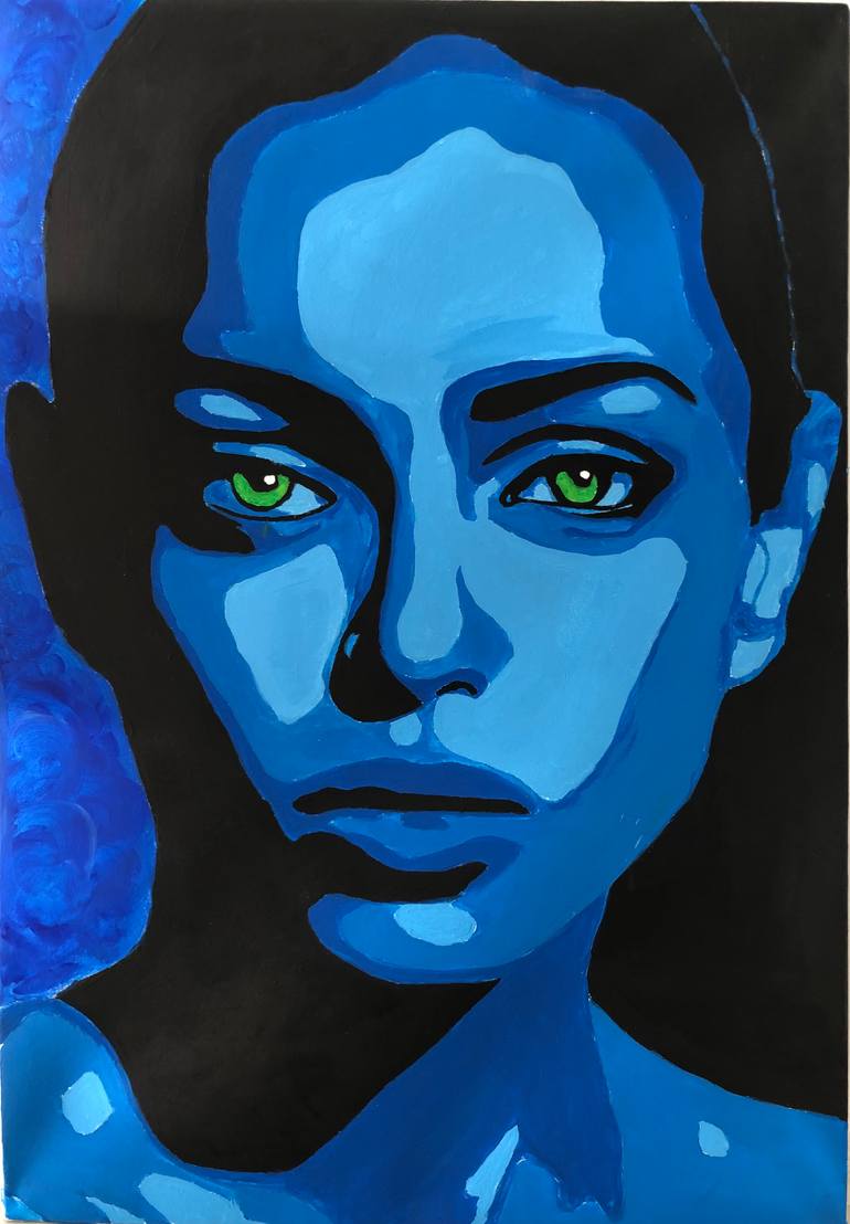 Original Abstract Women Painting by Yahya Ciftsuren