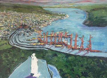 Original Expressionism Landscape Paintings by Cornelis Van Houte