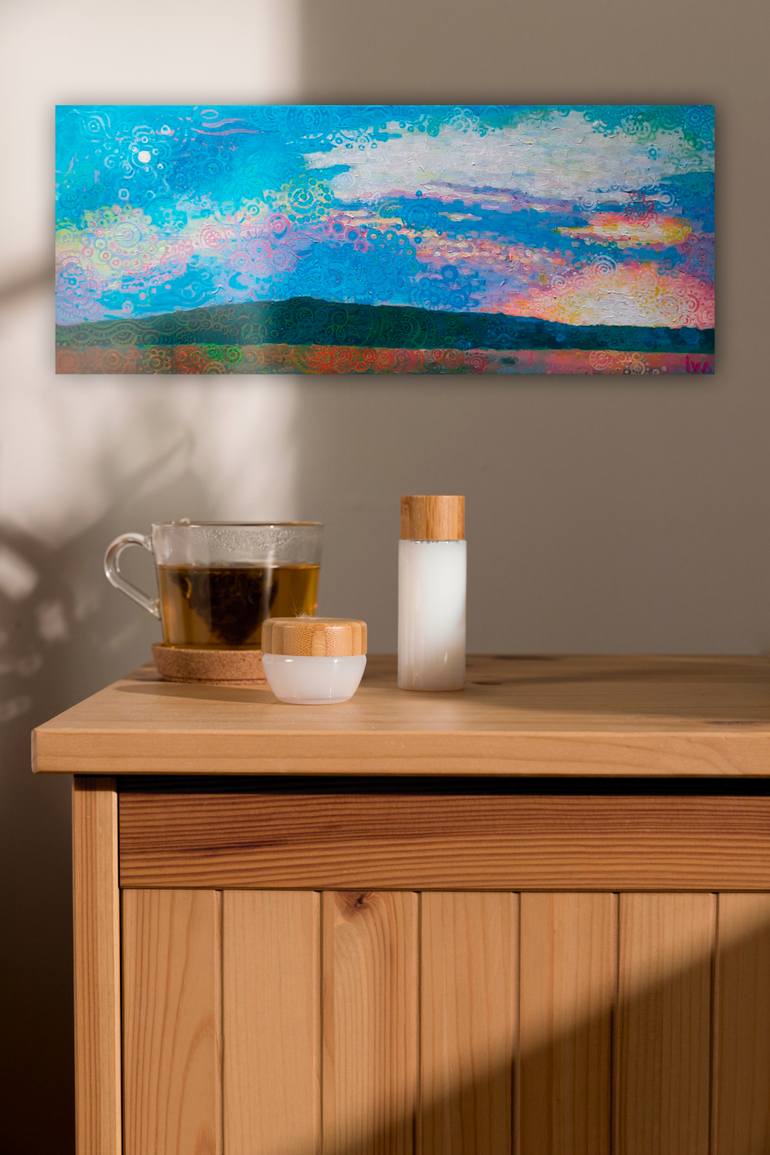 Original Expressionism Landscape Painting by Iva Art